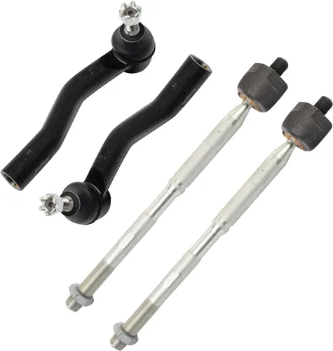 TRQ Juego de varillas de acoplamiento delanteras interiores y exteriores, 4 piezas, compatibles con Toyota C-HR 2018-2021