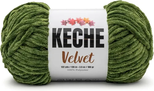 Vista 14 de Keche Hilo de terciopelo para ganchillo, manta de felpilla suave, voluminosa, hilo amigurumi, 3.53 oz (132 yardas), color azul bebé