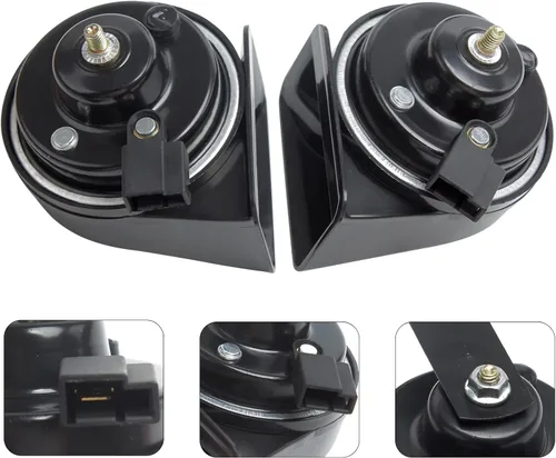 Vista 6 de FARBIN Interfaz especial bocina de auto compatible con Toyota 12V bocina de coche ruidosa de doble tono eléctrico bocinas de caracol impermeable