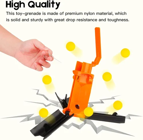 Vista 3 de Aevdor Tactical G renade, granada de juguete de plástico para el juego de batalla CS
