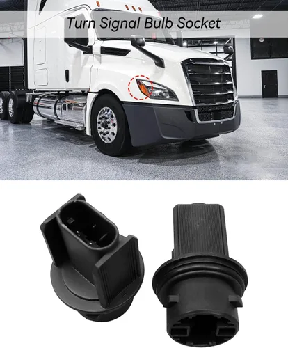 Vista 4 de OCHIKI 2 tomas de señal de giro delanteras de repuesto para Freightliner Cascadia Columbia M2 reemplazo HAL 224-394-025