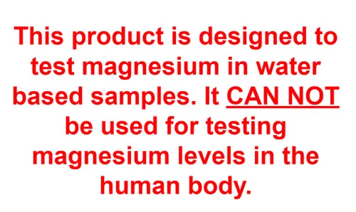 Vista 4 de Tiras reactivas de magnesio para calidad del agua, 0-1000 ppm [Vial de 25 tiras]