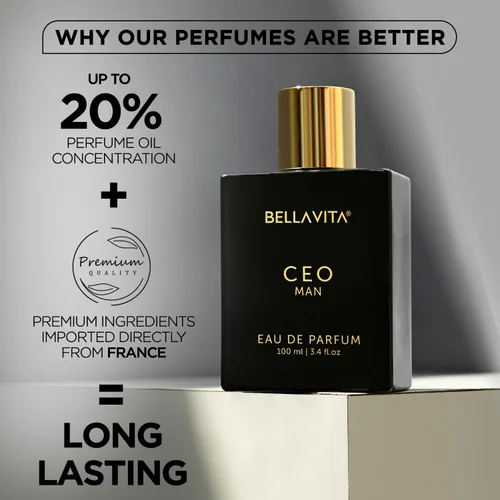 Vista 4 de CEO MAN Perfume para hombre (3.3 onzas líquidas), Eau de Parfum con limón, lavanda, tonka y madera de agarre, perfume de larga duración