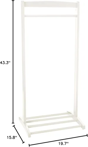 Vista 4 de Frenchi Home Furnishing - Percha para ropa infantil Blanco