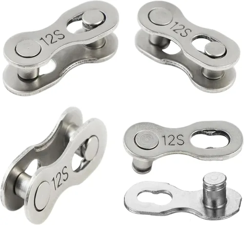 Vista 14 de 4 pares de eslabones perdidos de bicicleta de 1/6/7/8/9/10/11/12 velocidades, cadena de acero reutilizable