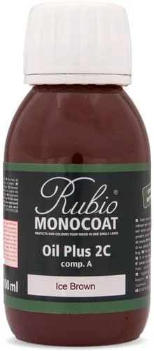 Vista 75 de Rubio Monocoat Muestra de Tinte y Acabado para Madera - Niebla 5% Aceite Plus Parte A Aceite de linaza para madera de secado rápido y ecológico