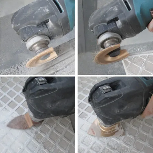 Vista 7 de 6 hojas de sierra oscilantes universales de carburo, hojas de sierra multiherramienta mixtas HEMUNC