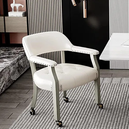 Vista 15 de Silla de comedor con ruedas, sillas de capitán con rodillos, juegos de dinette, sillas de póquer con ruedas, mesa de cocina, sillas rodantes, silla