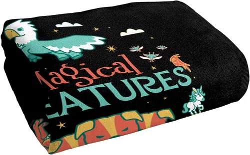 Vista 3 de LOGOVISION Harry Potter Magical Creatures - Toalla de playa con licencia oficial de 30 x 60 pulgadas