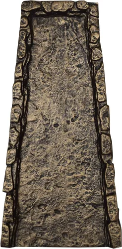 Vista 5 de Canaleta de bajante de metal fundido de aluminio fundido de piedra pizarra negra de 24 pulgadas Bloque de salpicaduras pesado