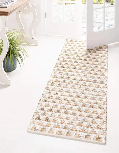 Vista 13 de Unique Loom Chindi Jute Collection - Alfombra rectangular (2 x 3 pies 1 pulgada, color negro y natural)
