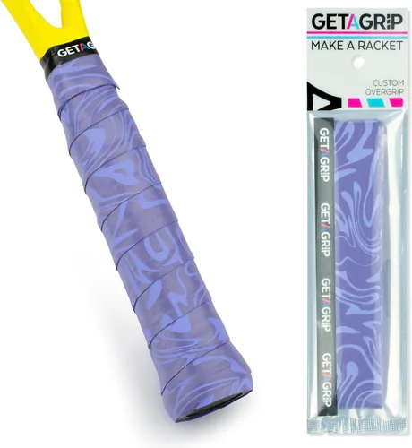 Vista 16 de Get A Grip - Grip personalizado para raqueta de tenis - Agarre antideslizante/de secado rápido para tenis - Grip precortado para raqueta