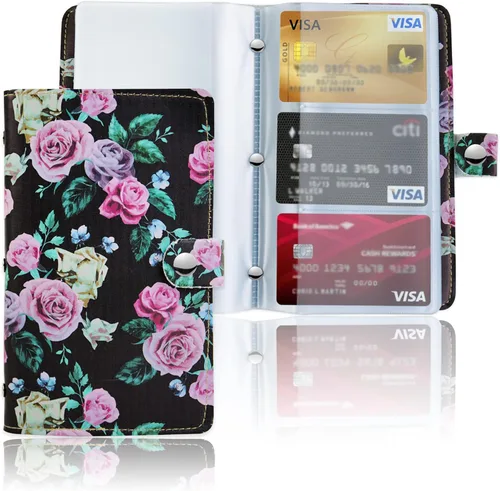 Vista 45 de lizimandu Libro Tarjetero para Tarjetas de Visita, Estuche Libro de Tarjetas de Visita de Cuero PU, Carpeta Organizadora para Tarjetas