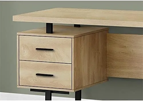 Vista 7 de Pemberly Row Cajones de almacenamiento de madera contemporánea para computadora portátil de oficina en casa de 60