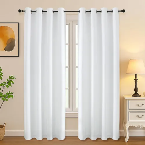 Vista 140 de Simplebrand Juego de 2 paneles de cenefa aguamarina para ventana de cocina de 14 pulgadas de largo, cortinas de oscurecimiento de habitación