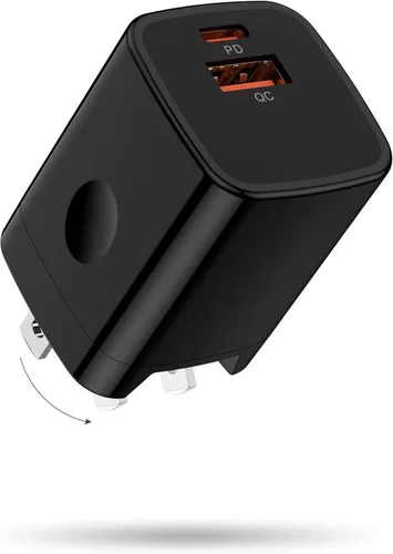 Vista 8 de Bloque de cargador rápido USB C Google Pixel 10a 9 8, cargador de pared de doble puerto para Google Pixel 10 Pro Fold 9a 9 Pro XL 8a 8 7a 7 6a 6 5a