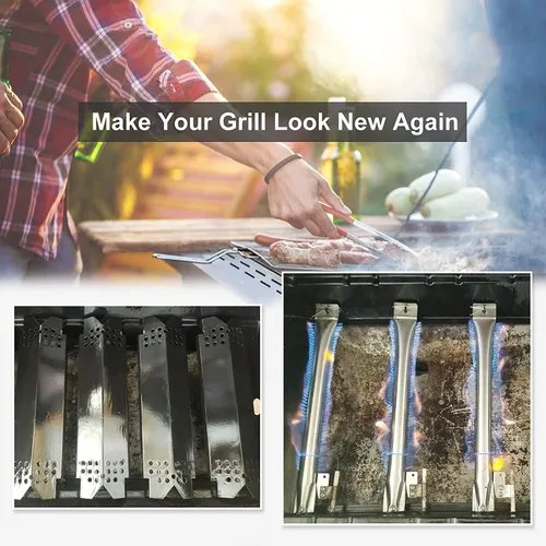 Vista 5 de Criditpid Grill Replacement Parts for Nexgrill 720-0925S, 720-0864, 720-0864M Models. Grill Heat Plates, Burner Tubes and Grill Ignitors for BBQ PRO