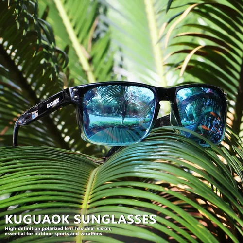 Vista 2 de Gafas de sol cuadradas polarizadas para hombres y mujeres, con acabado mate, gafas de sol con protección UV