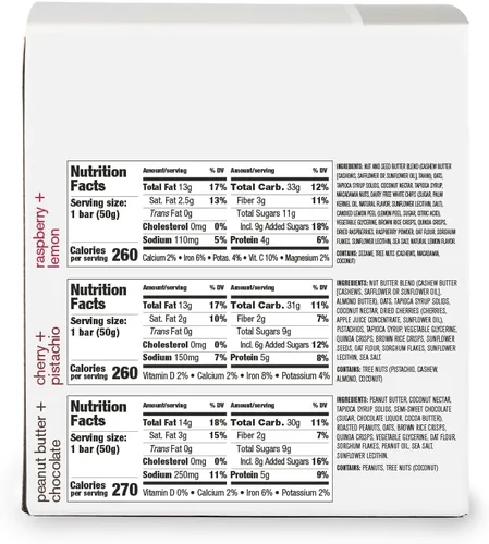 Vista 2 de SKRATCH LABS Anytime Energy Bar, paquete variado, (3 de cada sabor) Bajo en azúcar, sin gluten, vegano, kosher, sin lácteos