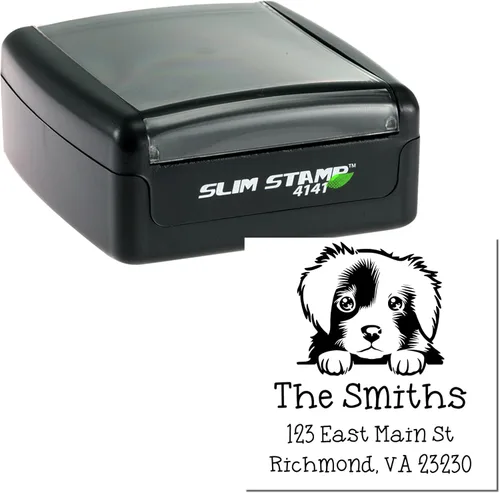 Vista 207 de Sello de alta calidad para cachorros Airedale Terrier – Sello de dirección personalizado – Ideal para los amantes de los perros – Elección de 5