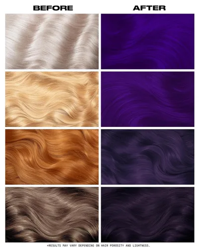 Vista 3 de Lunar Tides - Color de cabello semipermanente (43 colores) (Violeta oscuro, 4 onzas líquidas)