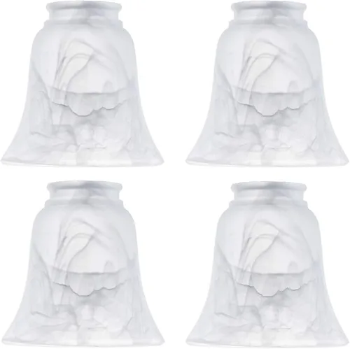 Vista 4 de Paquete de 4 pantallas de cristal de repuesto de estilo transitorio de alabastro, pantalla de vidrio de repuesto de estilo transitorio, pantalla