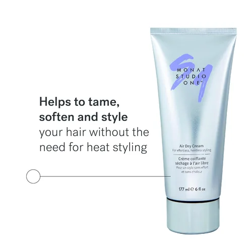 Vista 2 de MONAT STUDIO ONE Crema de secado al aire, suave, crema para peinar el cabello para sujeción táctil y protección contra la humedad. Control