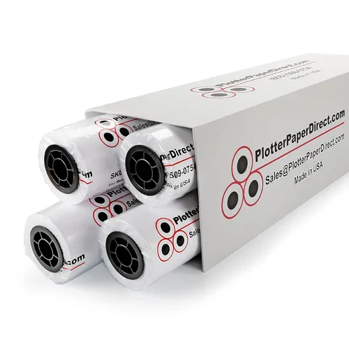 Vista 9 de Plotter Paper Direct (36 libras, recubierto, 1 rollo, núcleo de 2 pulgadas, 24 pulgadas x 100 pies) para impresión CAD en impresoras de chorro