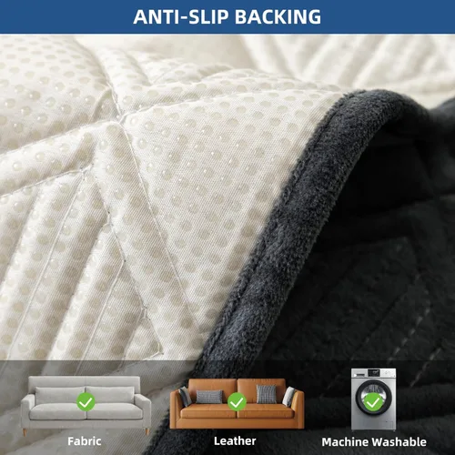 Vista 4 de Eismodra Fundas para brazos de silla, funda de sofá para sofá reclinable, sillón reclinable, gatos y perros, funda antideslizante para reposabrazos