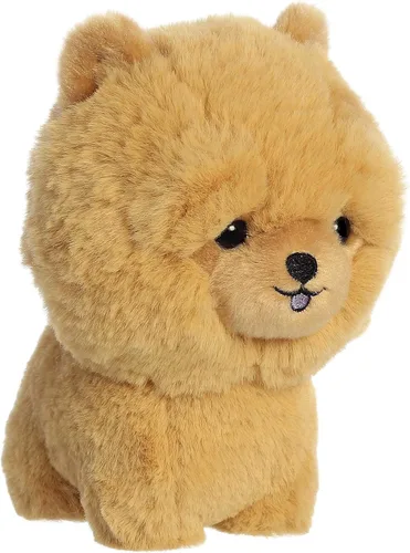 Vista 2 de Aurora® Playful Teddy Pets™ Chow Chow - Animal de peluche, diseño único, juego sin fin, color marrón, 6.5 pulgadas