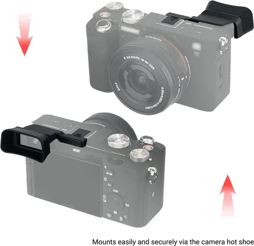 Vista 6 de Visor de cámara de silicona suave para Sony A7C Alpha 7C (ILCE7CL/S) Protector de copa ocular (no compatible con A7C II, A7CR)