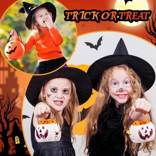 Vista 2 de Jerify 50 mini bolas antiestrés de calabaza de Halloween a granel, bola pequeña de espuma de 1.57 pulgadas para Halloween, fiesta, carnaval