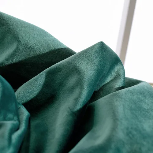 Vista 8 de Melodieux Pom Poms - Cortinas de terciopelo opacas con dobladillo para cortinero para dormitorio y sala de estar, cortinas con aislamiento térmico