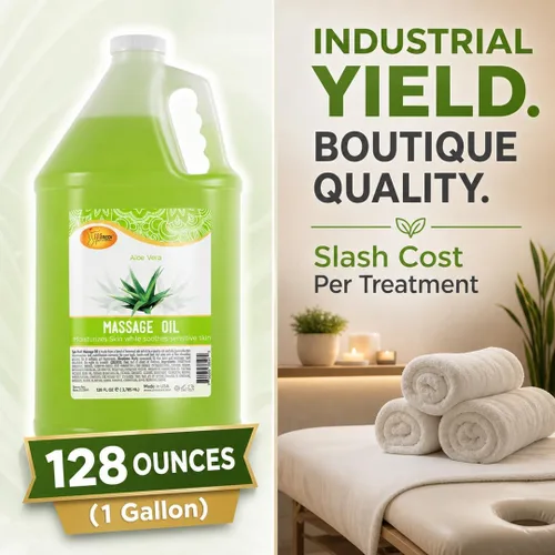 Vista 2 de SPA REDI Aceite de masaje profesional, hidratación profunda, 128 oz