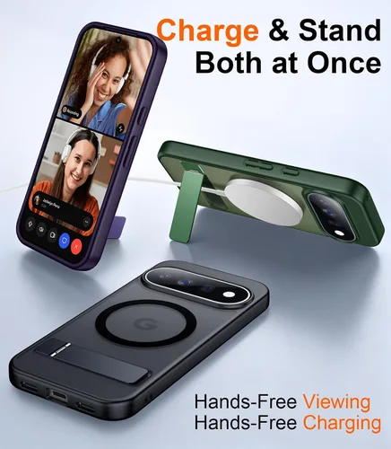 Vista 104 de Funda para iPhone 11 con compatibilidad magnética, [Soporte invisible incorporado][Compatible con MagSafe]