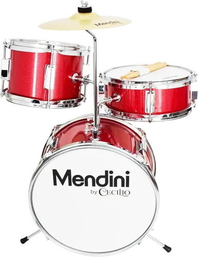 Vista 4 de Mendini by Cecilio - Juego de tambor infantil 3 piezas, 13 pulgadas, 13 - pulgadas