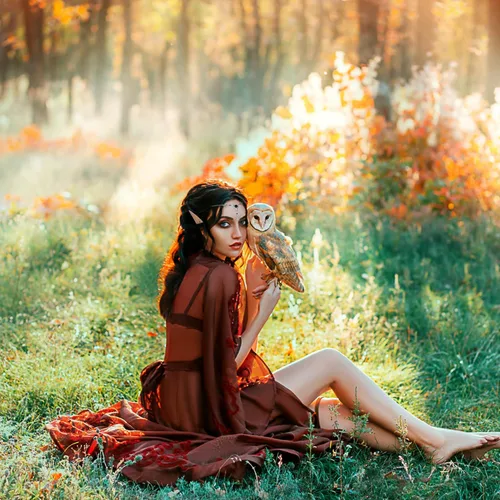 Vista 3 de FRESHME Kit de cadena de orejas de elfo con nudo celta, orejas de hada cortas y largas con cuentas de cristal negro, cadena pagana para diadema