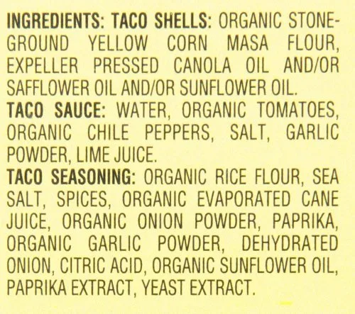 Vista 10 de Garden of Eatin' Kit de cena de taco, maíz amarillo, 12 conchas de tacos (paquete de 2)