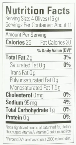 Vista 23 de Pearls Aceitunas maduras pequeñas sin hueso, paquete de 12, latas de 6 onzas