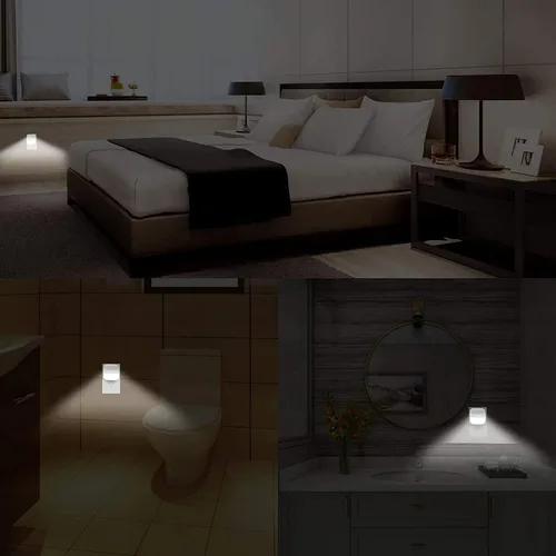 Vista 5 de Luz nocturna, luces LED de noche enchufables a la pared, luces nocturnas con detección de atardecer a amanecer, tamaño compacto sin deslumbramiento