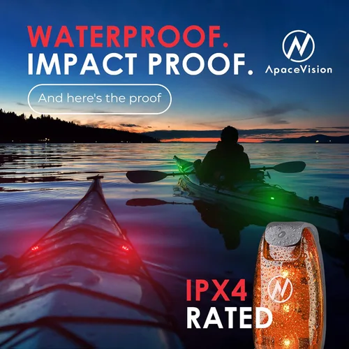 Vista 6 de LED Safety Light (2 Pack) - Clip On Strobe/Running Lights for Runners, Dog, Bike, Walking, Boat, Kayak, Stroller and More - High Visibility