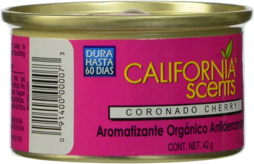 Vista 3 de Ambientadores orgánicos a prueba de derrames California Scents, aroma a cereza Coronado, frasco de 1.5 onzas