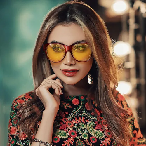 Vista 2 de URUMQI Gafas de sol para mujer gafas de sol redondas de moda gafas de sol polarizadas UV400 marco grande