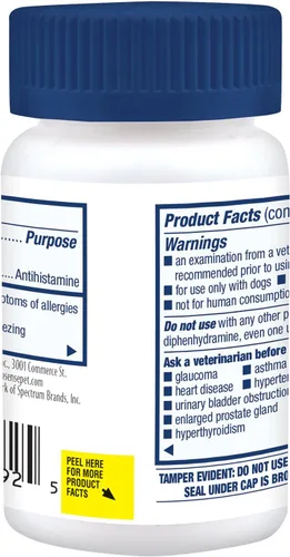 Vista 2 de Pro-Sense - Soluciones para la picazón y la alergia, para perros, antihistamínico, 100