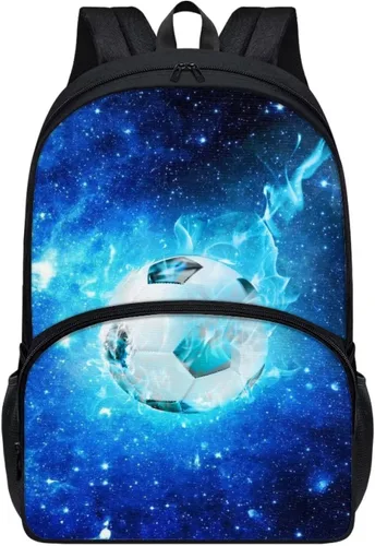 Vista 11 de American Flag Fire Galaxy Pattern Kids Backpack for Boys Girls Elementary Students Bookbag Middle School Bag Lightweight Children Travel Bag