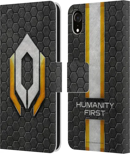 Vista 114 de Head Case Designs Officially Licensed EA Bioware Mass Effect Cerberus Logo Graphics Leather Wallet Case Compatible with Apple iPhone 7 Plus/iPhone 8
