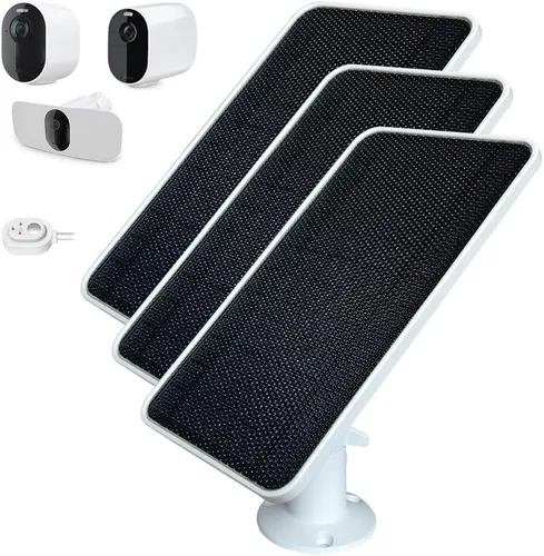 Vista 9 de JJMASEE Cargador de panel solar para Arlo Pro 4/5S 2K, Ultra 2/XL, Pro 3/4 XL, Ultra/Go de 2 a 13 pies resistente a la intemperie cable magnético
