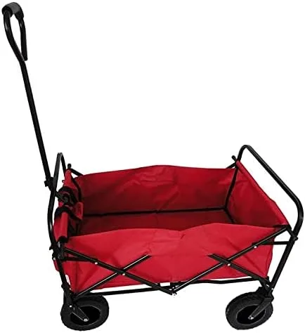 Vista 3 de EYHLKM - Carro plegable para jardín, parque al aire libre, carrito de picnic y campamento con cubierta reemplazable
