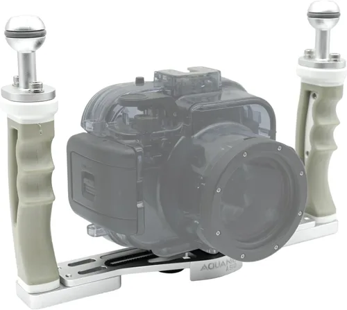 Vista 7 de NS10 Bandeja de cámara subacuática extensible Agarres Soporte para gopro,pt059,rx100 uw Carcasa de cámara Mango suave universal con aluminio y Negro