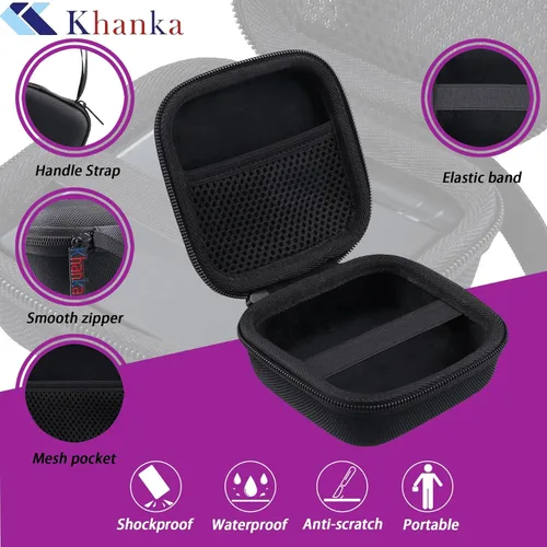 Vista 5 de khanka Estuche de viaje rígido de repuesto para RG35XXSP Flip Portable Flip Retro Handheld Game Consola, solo funda (negro)